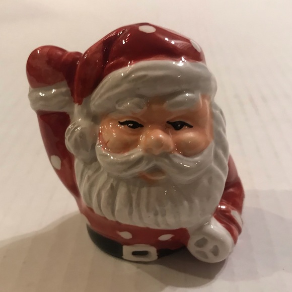 Vintage Santa And Toy Filled Car Salt & Pepper Shaker Set Hand-Painted - Picture 3 of 16